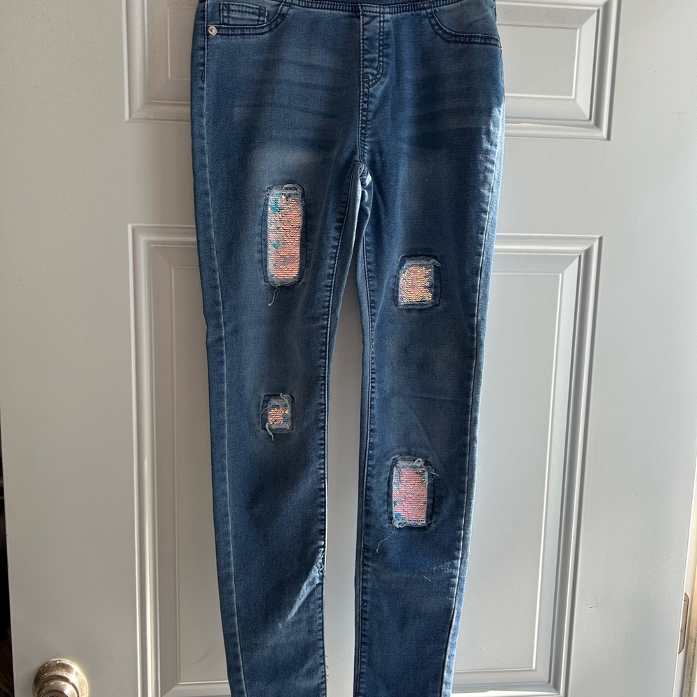 Justice Blue Leggings Comfortable Stylish Bottoms